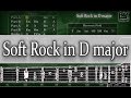 Backing Track - Soft Rock in D major