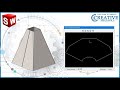 Листовое моделирование в Solidworks Усеченная пирамида в Solidworks