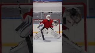 Ice Hockey Goalie Close Up #shorts #icehockey #goalkeeper #footage