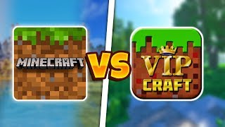 MINECRAFT POCKET EDITION VS VIP CRAFT | MCPE VS VIP CRAFT screenshot 5