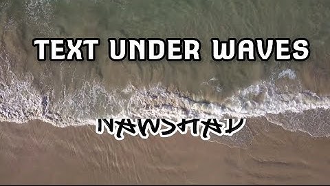 How To Create Text Under Sea Waves Effect Using Capcut App | Capcut Tutorial  || Tech Bite Pro