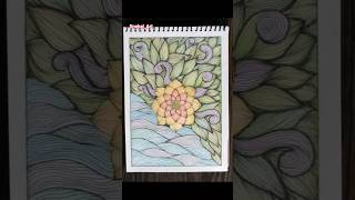 Day 10: Zentangle Art | Floral Doodle Art | #doodleart #zentangle