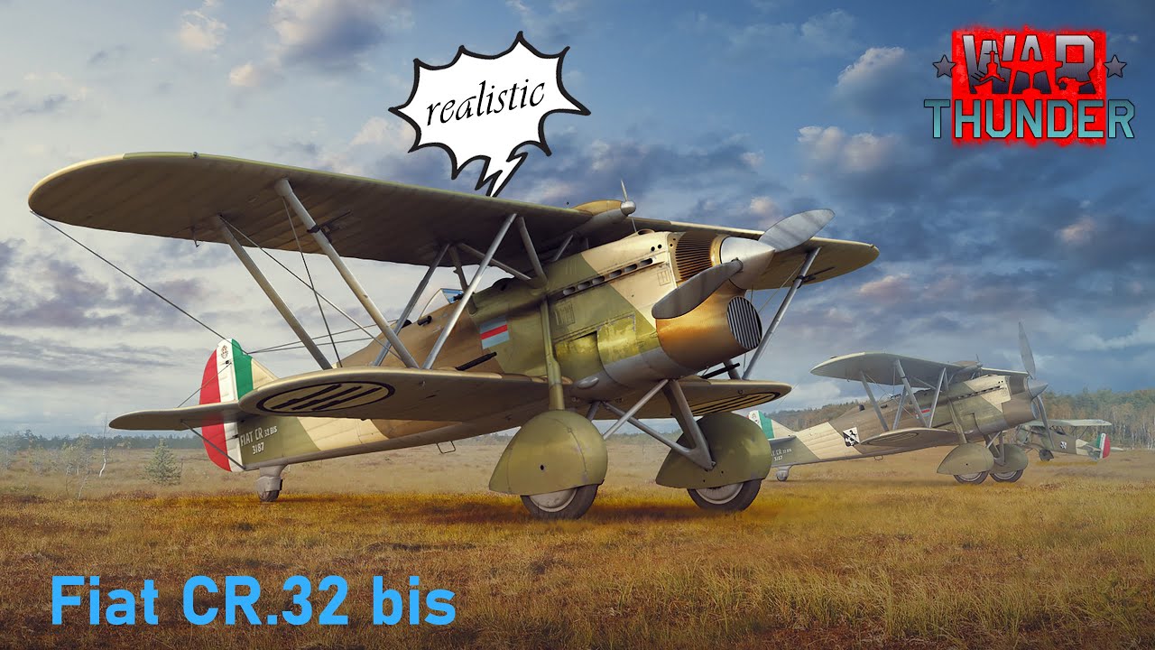 War Thunder - [ITA] Fiat CR.32 bis - Map: Sicily (Air Realistic)