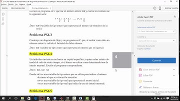 Ejercicio PS4.3 [Python,Java,Matlab,Pseint] Captiulo 4.  Piensa en C