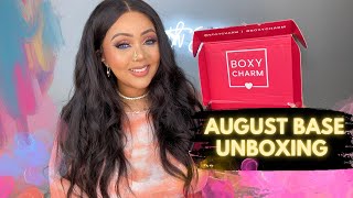 BOXYCHARM 2022 AUGUST BASE UNBOXING &  TRY-ON ✨ MAKEUP LOOK TUTORIAL ❤️