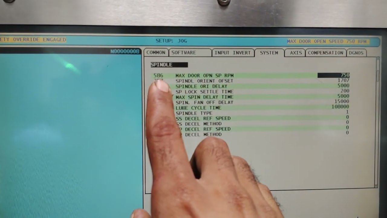 TIP of the day || 586 parameter Max door open spindle RPM. - YouTube