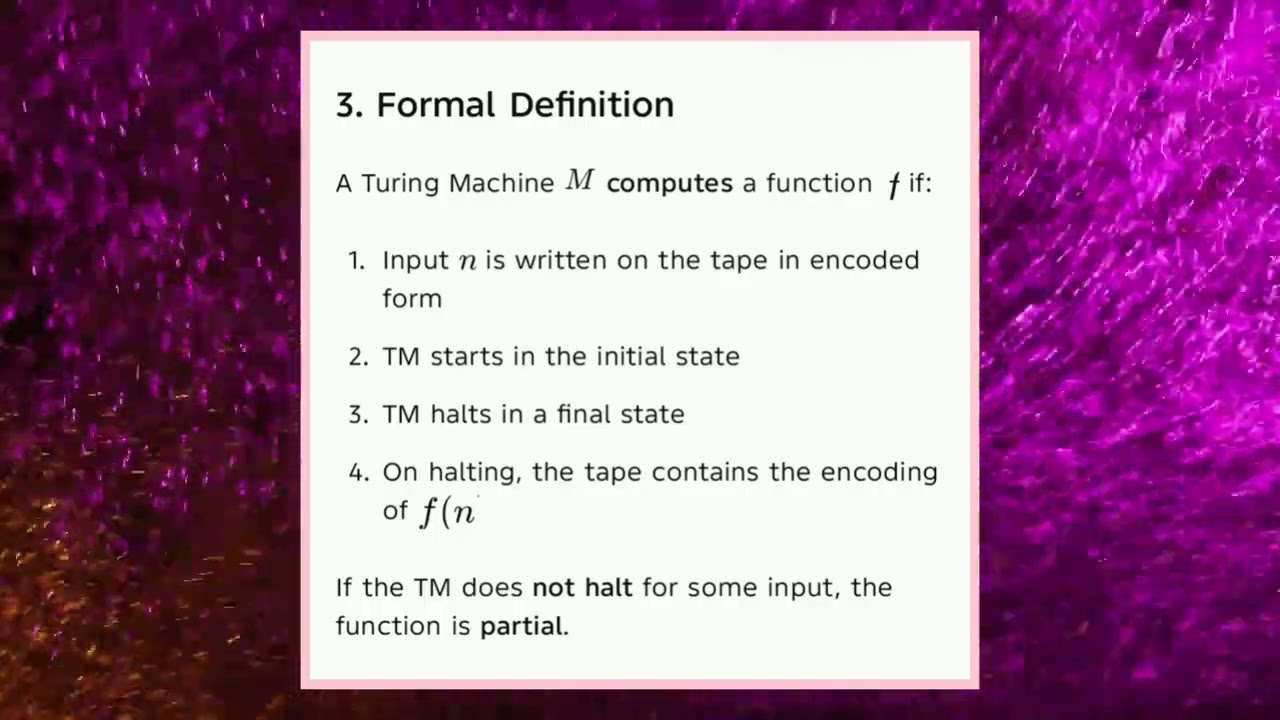 CS3452 UNIT 4 TM as computer of integer function