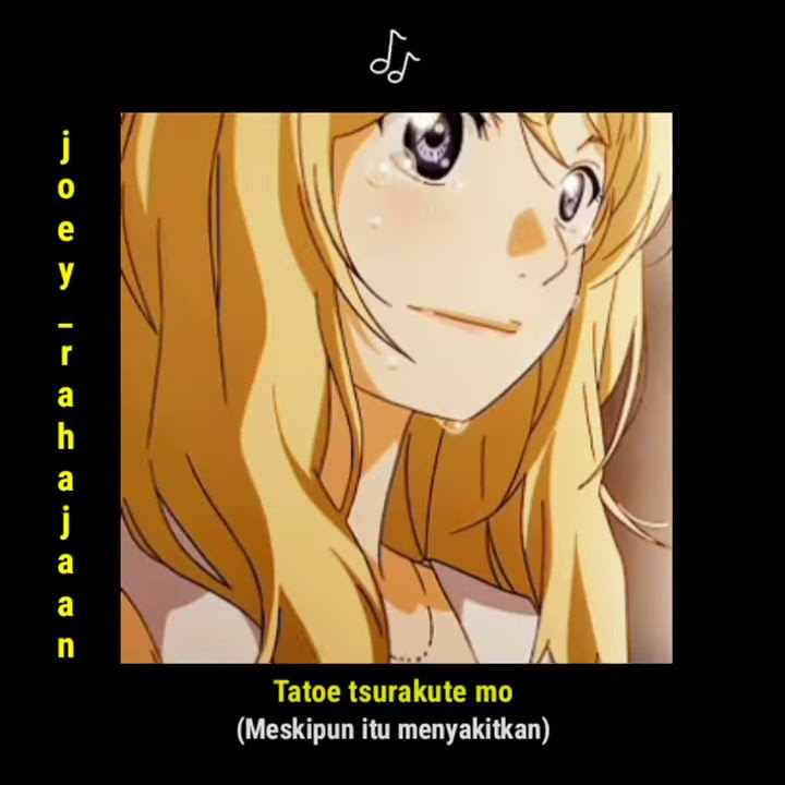 Story WA 30 detik!! Lyrics Ichiban no takaramono ~ LiSA!! Shigatsu wa kimi no uso (Kaori Miyazono)