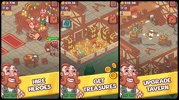 Heroes Tavern: Idle Pub Tycoon Gameplay Video for Android Mobile