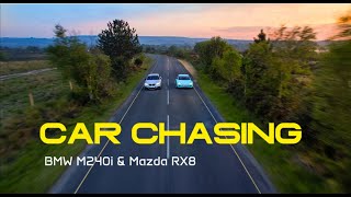 Drone Car Chasing, BMW M240i & Mazda RX8