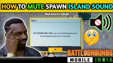 HOW TO DISABLE BGMI SPAWN ISLAND SOUND 🔇 | hidden setting in bgmi