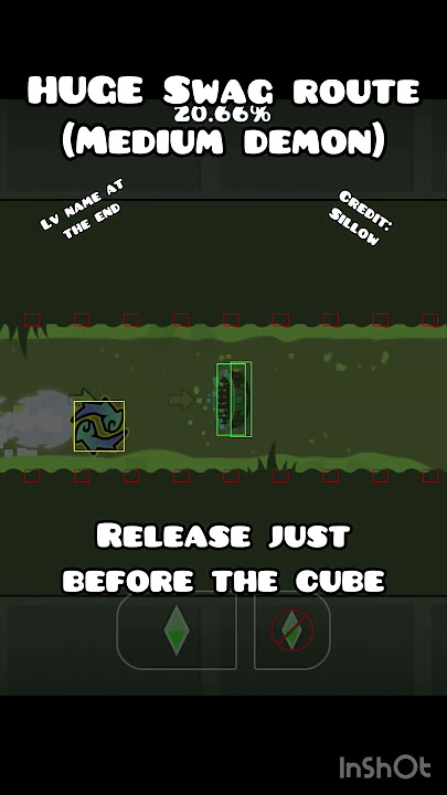 Huge SWAG ROUTE! (Medium demon edition) #geometrydash #gd #shorts