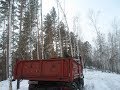 На газ 66 подъём и спуск- заготовка дров./On the gas 66,  preparation of firewood.