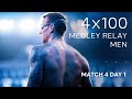 Mens 4x100m medley relay  playoff match 4 1518 day 1