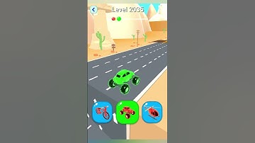 Shape Shifting 2 GAMEPLAY Level No -2035 Walkthrough - New Update Car Racing #Shorts #ShapeShifting