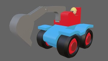 Modeling and texturing an excavator - Blender 2.8 Tutorial