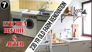 From Disgusting To Cozy Kitchen - ep7 - Old Farmhouse Renovation