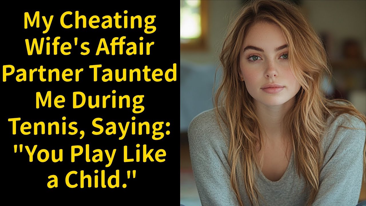 My Cheating Wife's Affair Partner Taunted Me During Tennis, Saying: "You Play Like a Child."