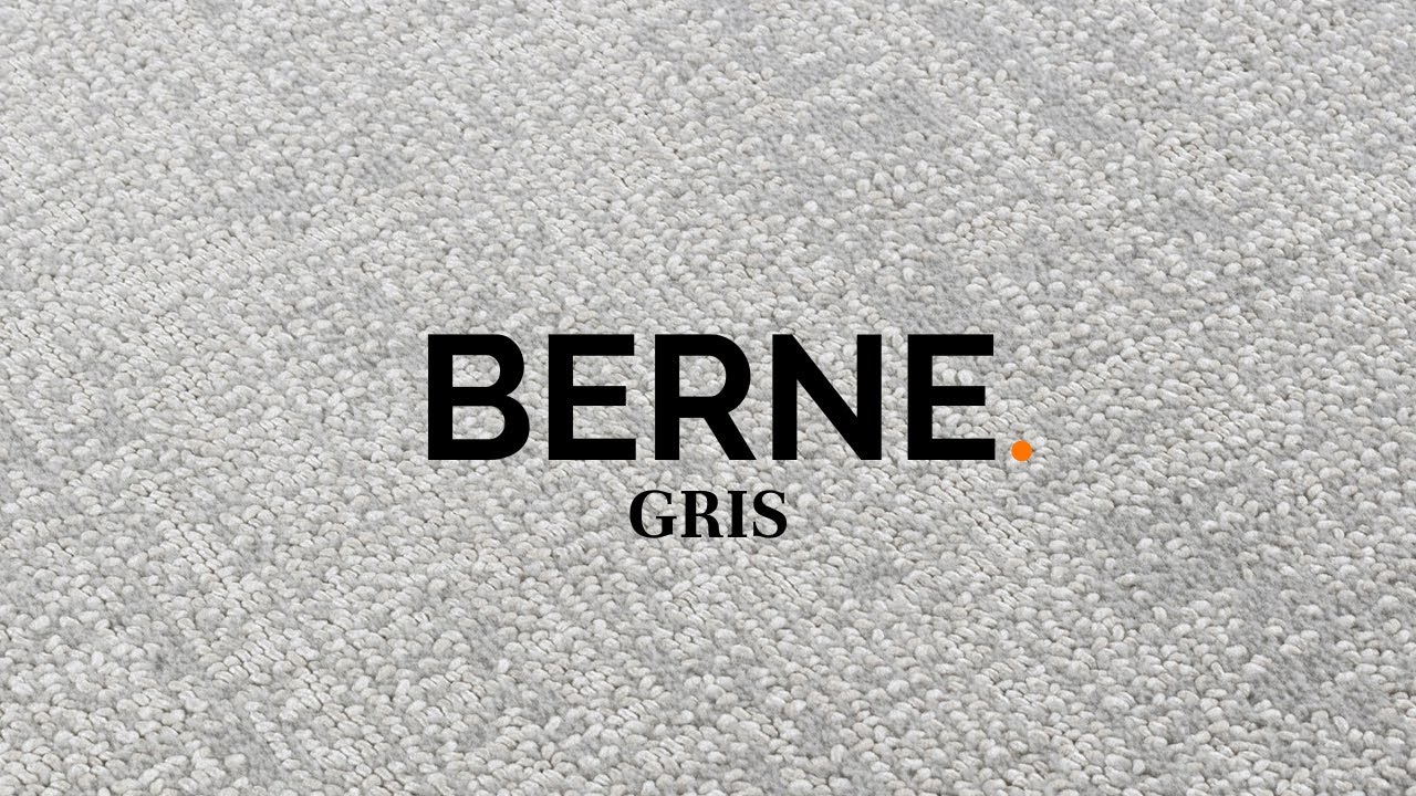 Tapis uni chiné gris - BERNE | Toutapis