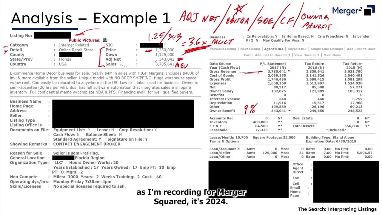 Walkthrough: Interpreting a Business Listing | Real-life Example 1 ...