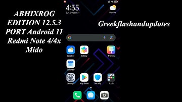 ABHIXROG EDITION 12.5.3 PORT Android 11 Redmi Note 4/4x Mido