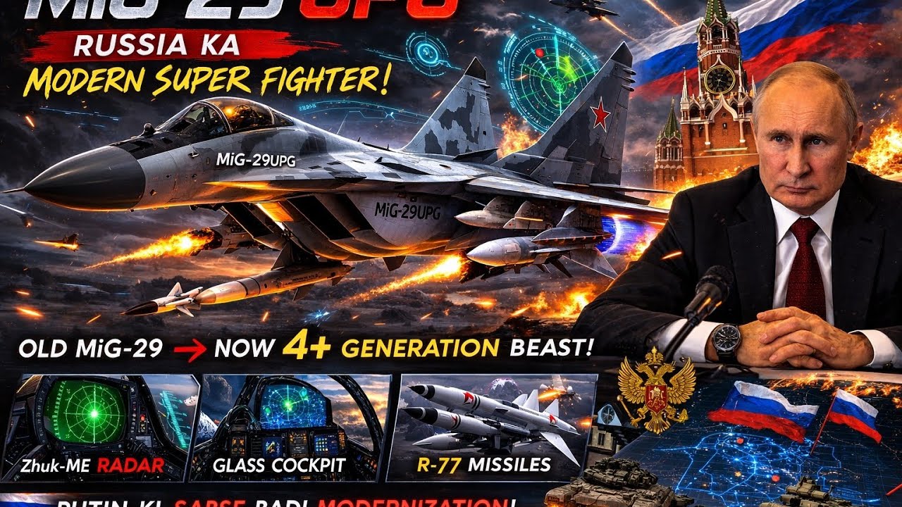 “МиГ-29 UPG: Россия превратила старый истребитель в 4+ поколение Чудо-Боевой Машины! 🚀”