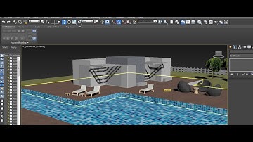 Tutorial on Modeling, Texturing & Lighting a 3d Exterior in 3dsmax using Vray ( Part 6)