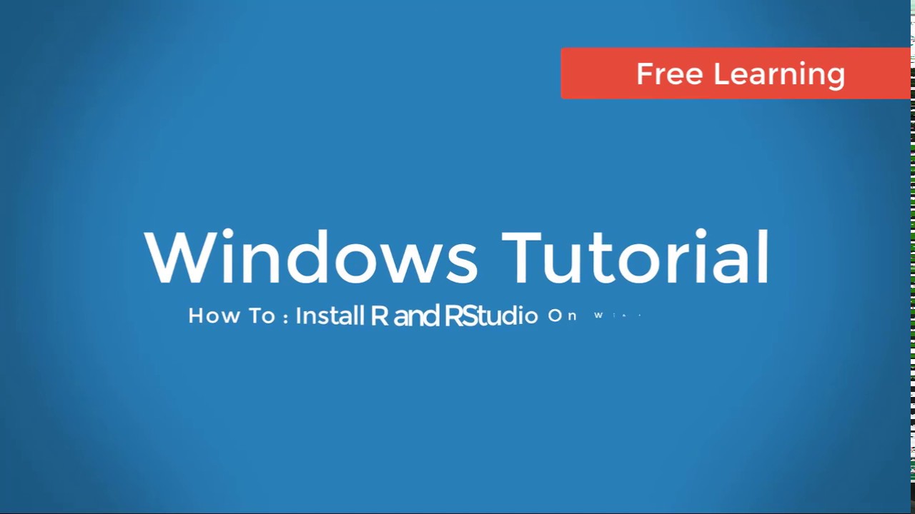 update rstudio windows