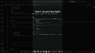 ⚡ This Text Looks Electrified! | Pure HTML & CSS Animation #coding #programming #shorts #viral