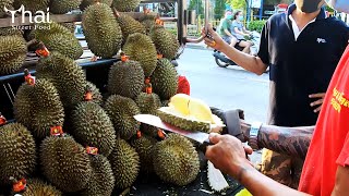 Amazing Durian Cutting Skills | Thai Street Food | थाई स्ट्रीट फूड