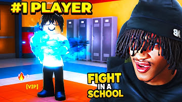 I Played with the #1 PLAYER in Roblox Fight In A School