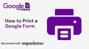 How to Print a Google Form