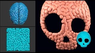 Growing a Brain Pattern [Particle Flow + Frost Tutorial]