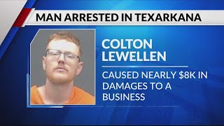 Man burglarizes Texarkana business totaling nearly $8,000 in damages