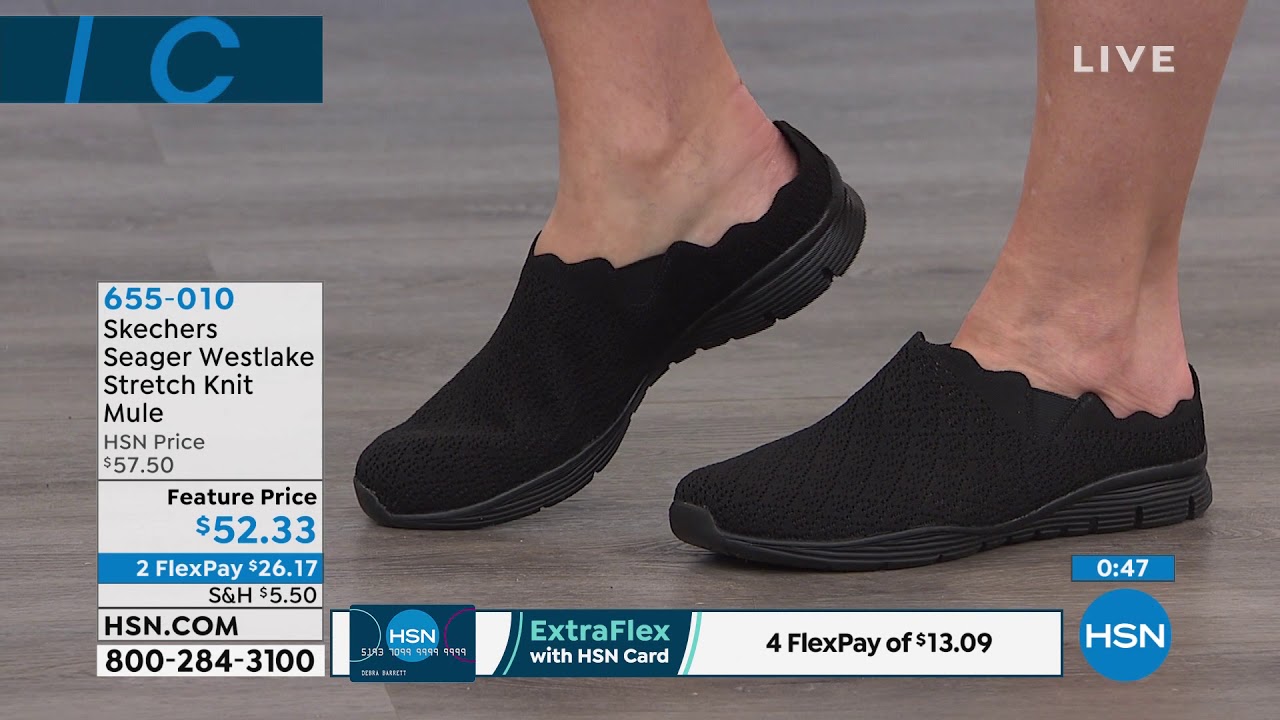 sketchers knit mule