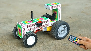 How to make Matchbox Remote Control Tractor - diy remote control tractor model - diy rc toy tractor
