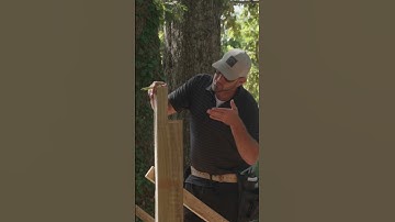 How To Notch A 6x6 Post #builder #construction #diy #leanto