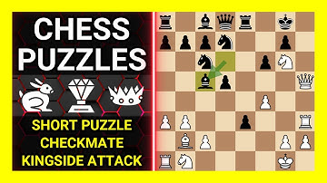 Chess Puzzles to Practice. Themes: Short puzzle, Checkmate, Kingside attack. Learn Chess