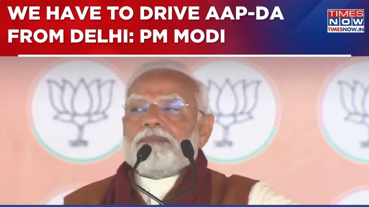 PM Modi Addresses Mega Rally In Dwarka: 'We Have To Drive AAP-Da Away From Delhi' | Delhi Polls 2025
