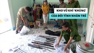 Nhân tình leo rào trốn, bỏ lại cô gái trẻ và kho vũ khí “khủng”