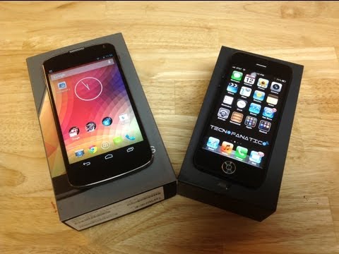 Nexus 4 versus iPhone 5 comparativas
