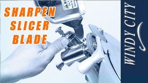 How to sharpen slicer blade tutorial DIY Windy City Restaurant Equipment Parts