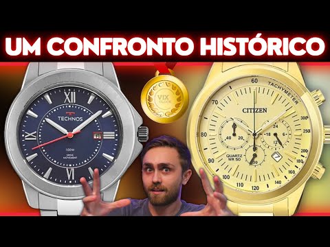 デオシーク ÉPICO: Technos F06111AB1A vs Citizen TZ30973G - JOGOS VIX CLOCK