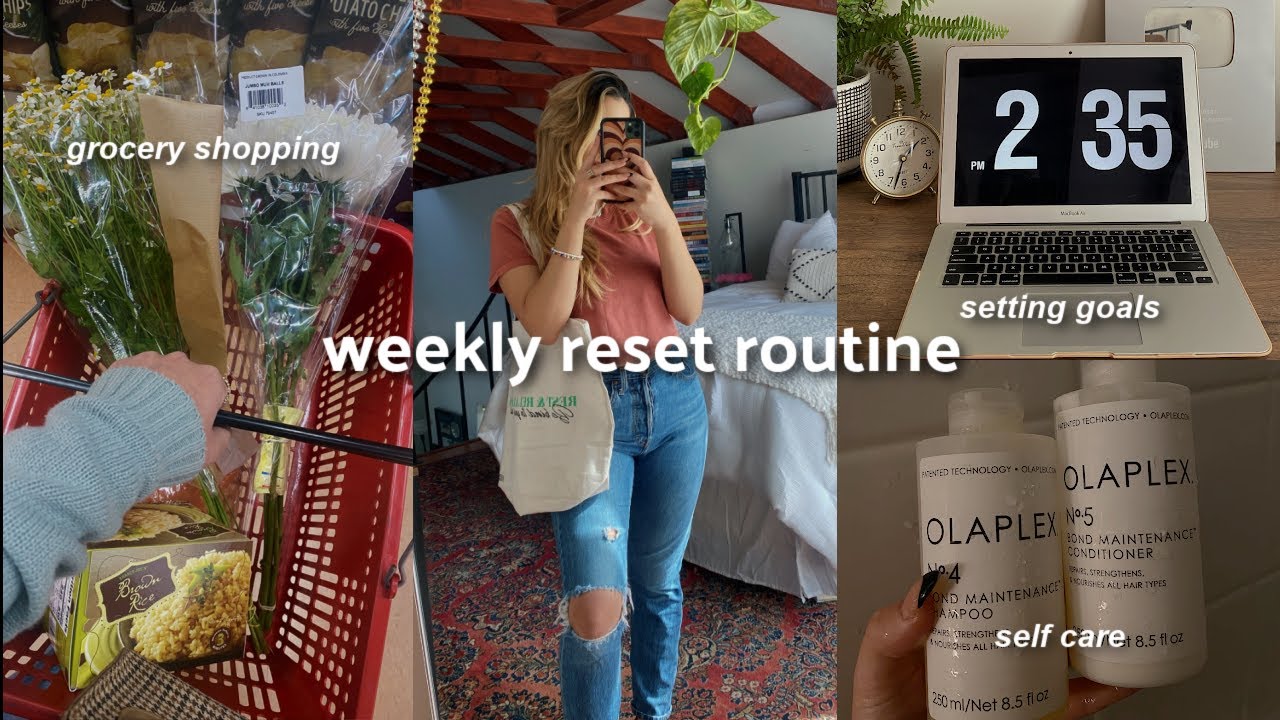 WEEKLY RESET ROUTINE: getting back on track, deep cleaning, setting ...