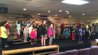 2015 practice for kids Christmas Program at Horizon