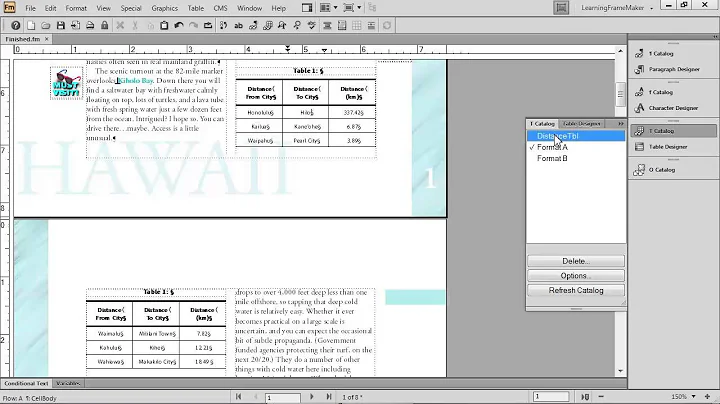 FrameMaker for Word: Catalogs and Designers [in de...