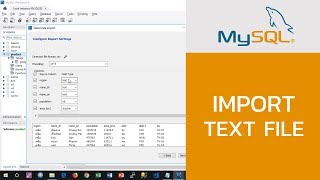 สอน MySQL: การ import ไฟล์ CSV มาสร้างเป็นตาราง