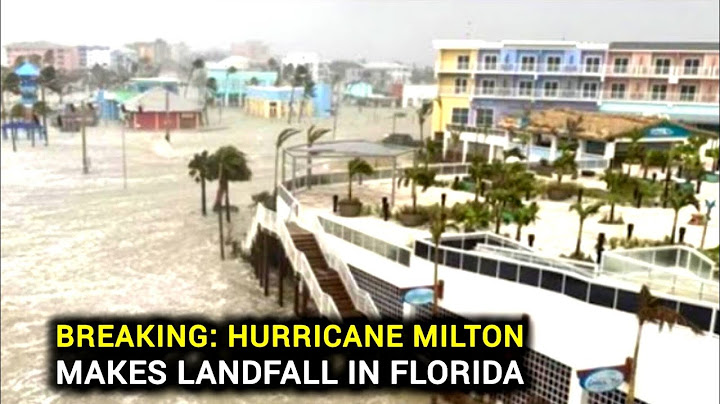 Hurricane Milton: Tornado sweeps over bridge during meteorologist