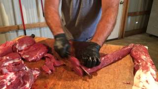American Archer Deer Butchering video series Part 4 of 4 "Back Straps" Wealth