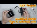 Modified your Akaso type C external microphone - DIY project